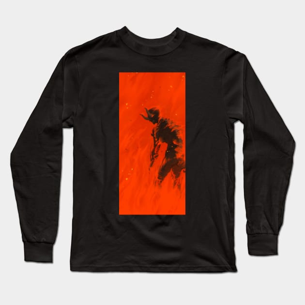 Demon Long Sleeve T-Shirt by Atzon